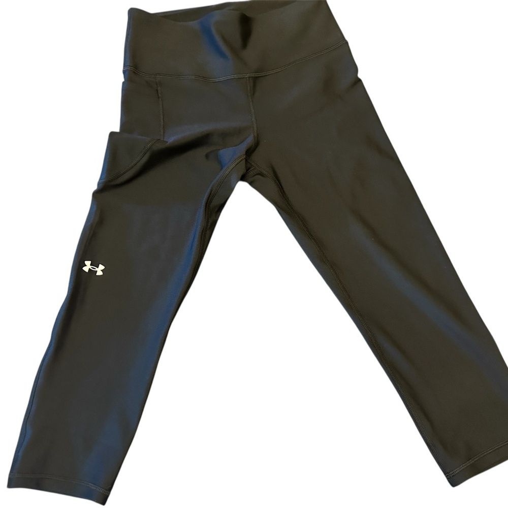 Under Armour Women’s Tech hi Pants CapriBlack Activewear NWT